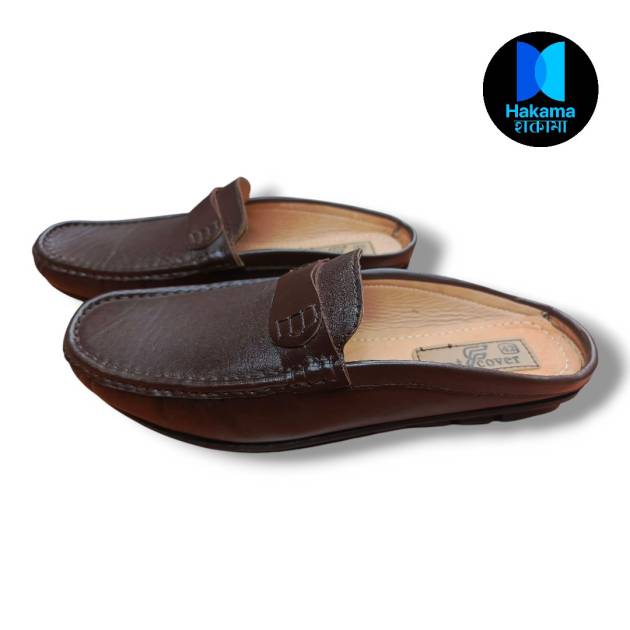 Trendy Leather Half Shoe